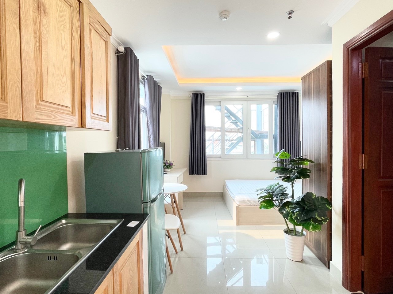 cho thuê căn hộ Đường số 77 Tân Quy,  giá 5tr8/tháng